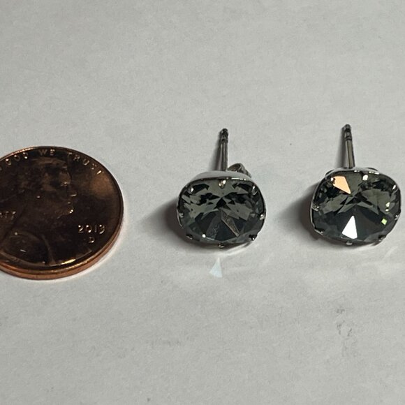 Coach Stud Crystal Earrings - Picture 3 of 3